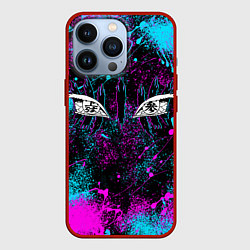 Чехол для iPhone 13 Pro ГЛАЗА АКАЗЫ ГЛИТЧ, цвет: 3D-красный
