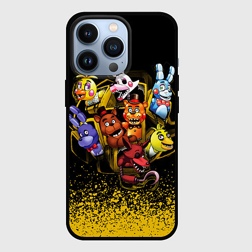 Чехол iPhone 13 Pro Фредди и Компания / 3D-Черный – фото 1