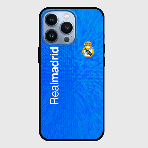 Чехол iPhone 13 Pro Реал мадрид real madrid abstraction / 3D-Черный – фото 1