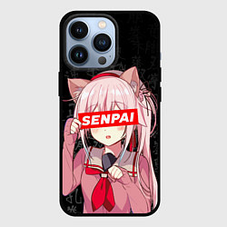 Чехол для iPhone 13 Pro Senpai, Anime Неко тян, цвет: 3D-черный