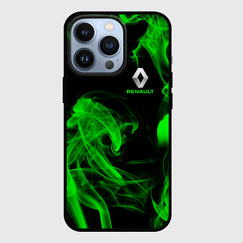 Чехол iPhone 13 Pro RENAULT ДЫМ / 3D-Черный – фото 1