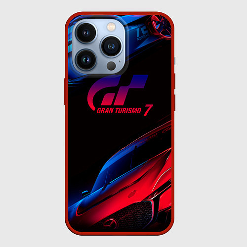 Чехол iPhone 13 Pro Gran Turismo 7 / 3D-Красный – фото 1