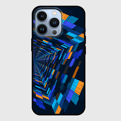 Чехол iPhone 13 Pro Geometric pattern Fashion Vanguard / 3D-Черный – фото 1