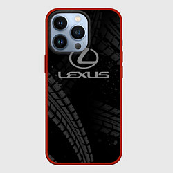 Чехол iPhone 13 Pro Lexus следы шин