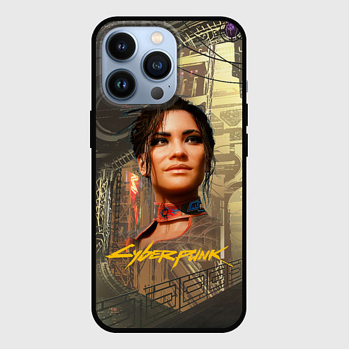 Чехол iPhone 13 Pro Panam cyberpunk 2077 / 3D-Черный – фото 1