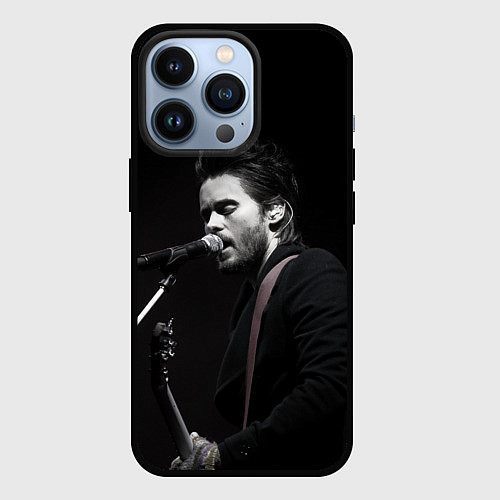Чехол iPhone 13 Pro Джаред Лето 30 Seconds To Mars / 3D-Черный – фото 1