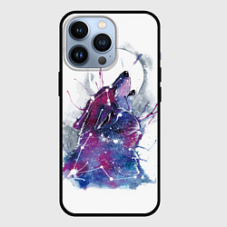 Чехол для iPhone 13 Pro Howling at the Moon, цвет: 3D-черный