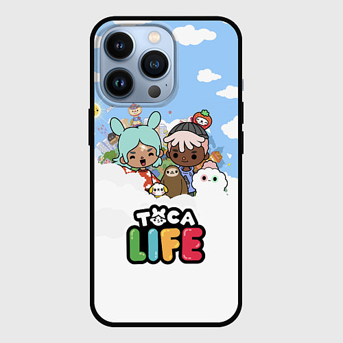 Чехол iPhone 13 Pro Toca Life Sky / 3D-Черный – фото 1