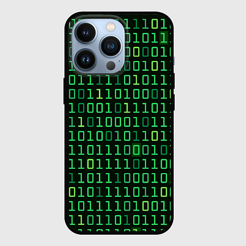 Чехол iPhone 13 Pro Двоичный Код Binary Code / 3D-Черный – фото 1