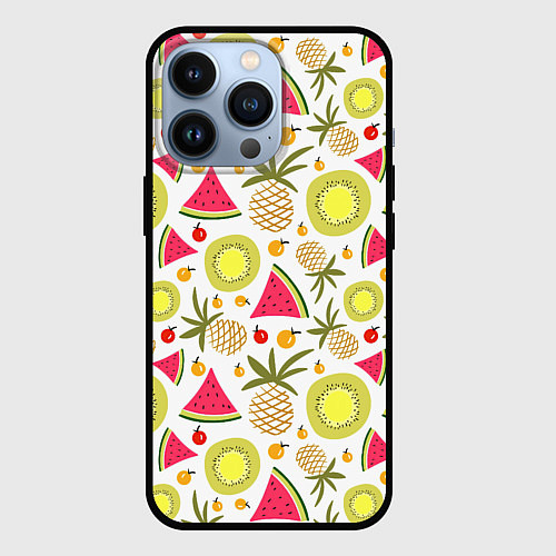 Чехол iPhone 13 Pro Летние вкусности / 3D-Черный – фото 1