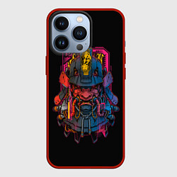 Чехол iPhone 13 Pro Неоновый Самурай Киберпанк