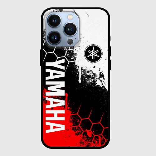 Чехол iPhone 13 Pro YAMAHA - ЯМАХА / 3D-Черный – фото 1