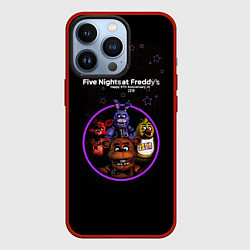 Чехол для iPhone 13 Pro Five Nights at Freddys - персонажи из игры, цвет: 3D-красный