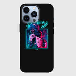 Чехол для iPhone 13 Pro Евангелион Неоновый Токио, цвет: 3D-черный