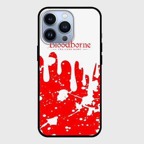 Чехол iPhone 13 Pro BLOODBORNE брызги / 3D-Черный – фото 1
