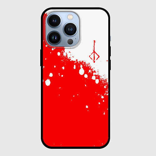 Чехол iPhone 13 Pro BLOODBORNE HUNTER СИМВОЛ ОХОТНИКА / 3D-Черный – фото 1