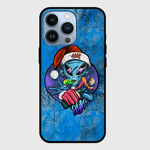 Чехол iPhone 13 Pro Инопланетянин / 3D-Черный – фото 1