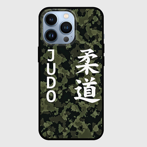 Чехол iPhone 13 Pro JUDO МИЛИТАРИ / 3D-Черный – фото 1