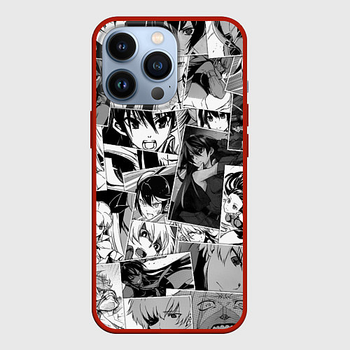Чехол iPhone 13 Pro Убийца Акамэ pattern / 3D-Красный – фото 1