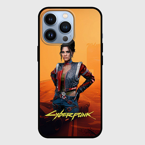 Чехол iPhone 13 Pro Панам пустоши Cyberpunk2077 / 3D-Черный – фото 1