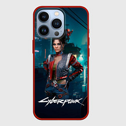 Чехол для iPhone 13 Pro Panam cyberpunk 2077, цвет: 3D-красный