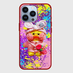 Чехол для iPhone 13 Pro ИГРУШКА УТЯ ЛАЛАФАНФАН БРЫЗГИ, цвет: 3D-красный
