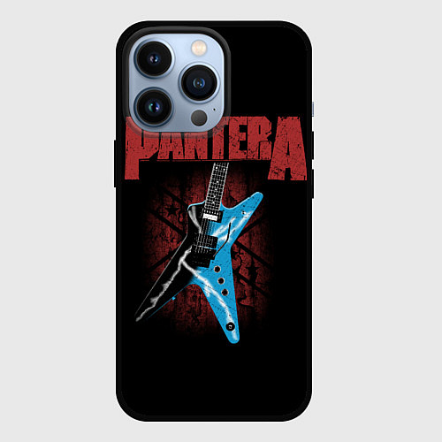 Чехол iPhone 13 Pro PANTERA гитара / 3D-Черный – фото 1