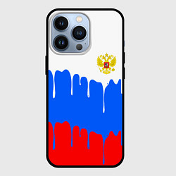 Чехол iPhone 13 Pro Флаг герб russia