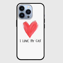 Чехол iPhone 13 Pro Я люблю свою кошкукота
