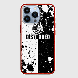 Чехол iPhone 13 Pro Disturbed черное белое