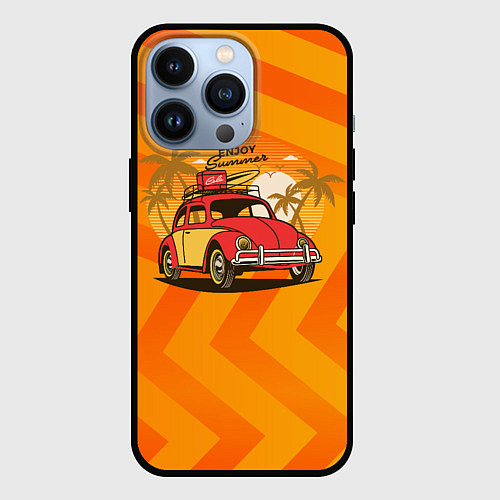 Чехол iPhone 13 Pro Enjoy Summer car / 3D-Черный – фото 1