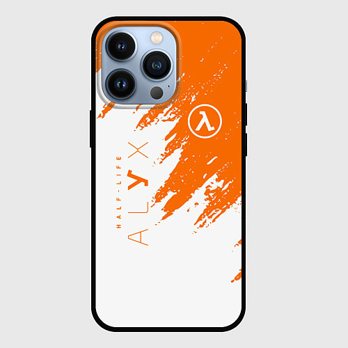 Чехол iPhone 13 Pro Half-life texture / 3D-Черный – фото 1