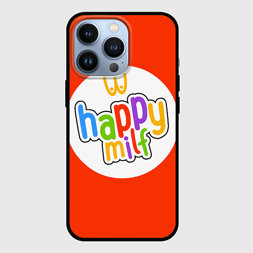 Чехол iPhone 13 Pro HAPPY MILF / 3D-Черный – фото 1