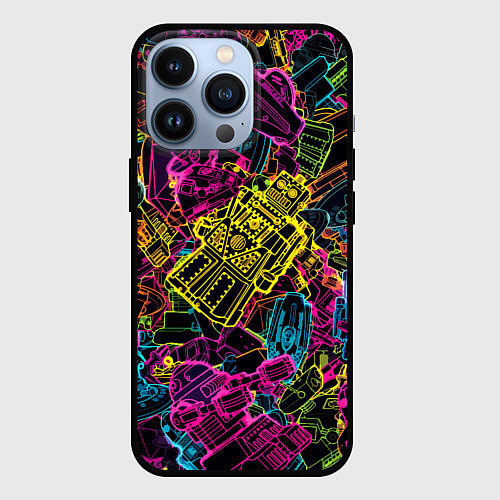 Чехол iPhone 13 Pro Cyber space pattern Fashion 3022 / 3D-Черный – фото 1