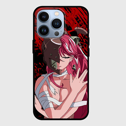 Чехол iPhone 13 Pro Elfen Lied 3D / 3D-Черный – фото 1