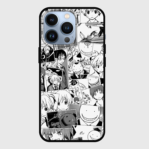 Чехол iPhone 13 Pro Ansatsu kyoshitsu pattern / 3D-Черный – фото 1