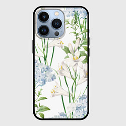 Чехол iPhone 13 Pro Цветы Утонченные и Яркие