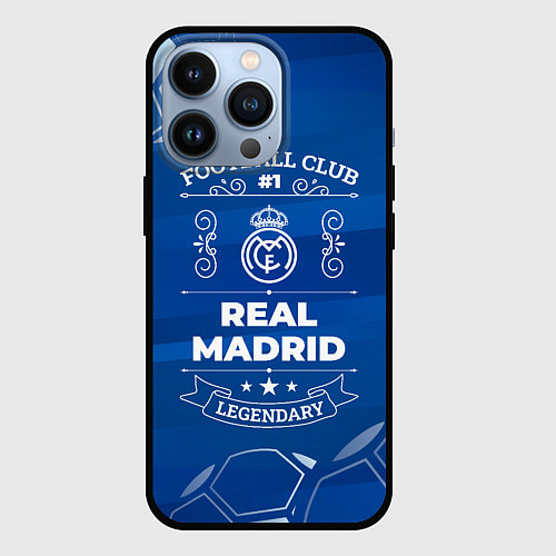 Чехол iPhone 13 Pro Real Madrid FC 1 / 3D-Черный – фото 1