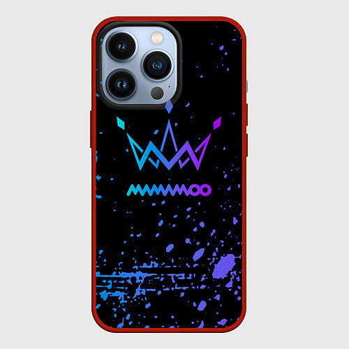 Чехол iPhone 13 Pro Mamamoo neon / 3D-Красный – фото 1