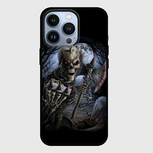 Чехол iPhone 13 Pro Территория кошмана / 3D-Черный – фото 1