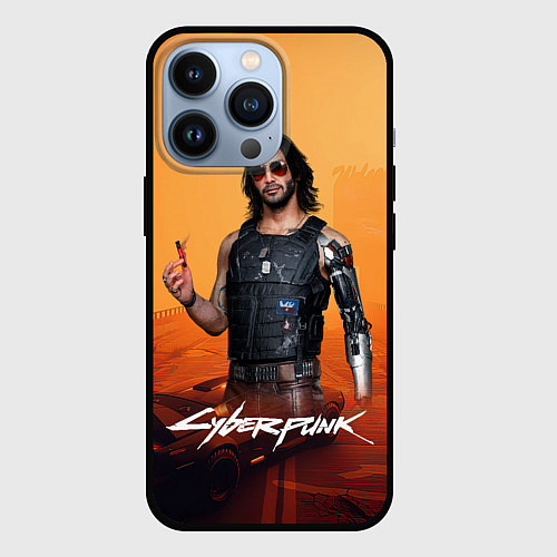 Чехол iPhone 13 Pro Vi cyberpunk 2077 / 3D-Черный – фото 1