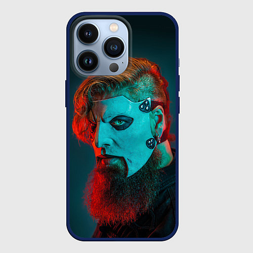 Чехол iPhone 13 Pro James Root - Slipknot - We are Not Your Kind / 3D-Тёмно-синий – фото 1