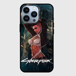 Чехол для iPhone 13 Pro VI ВИ CYBERPUNK2077, цвет: 3D-черный