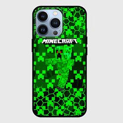 Чехол iPhone 13 Pro Minecraft КРИПЕРЫ