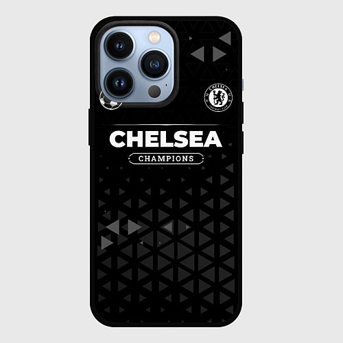 Чехол iPhone 13 Pro Chelsea Форма Champions / 3D-Черный – фото 1