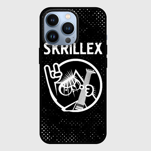 Чехол iPhone 13 Pro Skrillex - КОТ - Потертости / 3D-Черный – фото 1