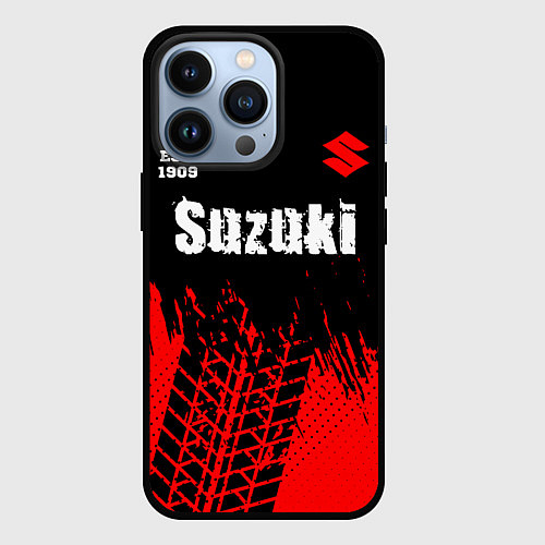 Чехол iPhone 13 Pro SUZUKI Suzuki Est 1909 Шины / 3D-Черный – фото 1