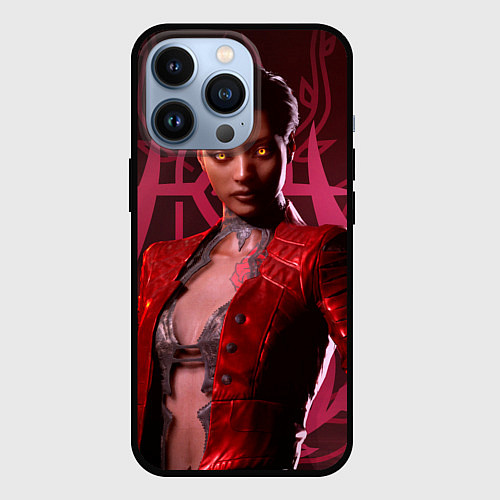 Чехол iPhone 13 Pro Vampire: The Masquerade - Bloodhunt Кровавая Вальк / 3D-Черный – фото 1