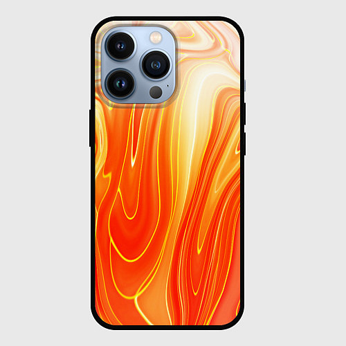 Чехол iPhone 13 Pro Карамельная нуга Гранж / 3D-Черный – фото 1