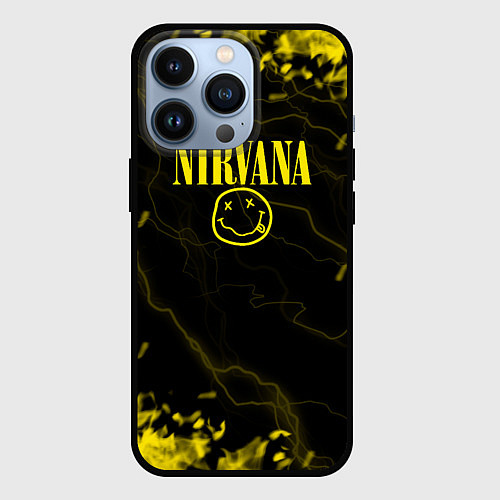 Чехол iPhone 13 Pro Nirvana молнии / 3D-Черный – фото 1